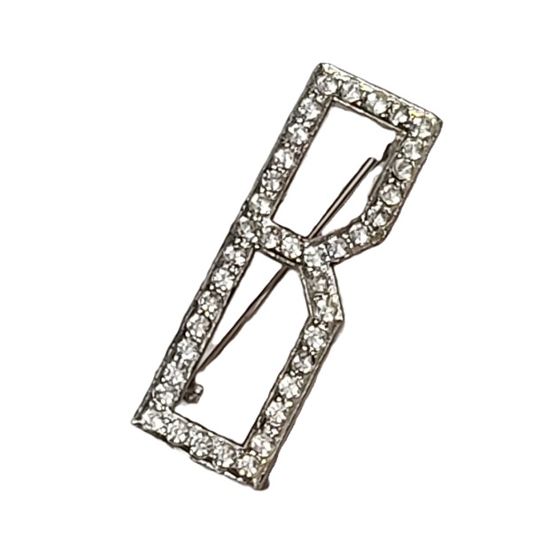 Initial Rhinestone Pin Letter B - Click Image to Close