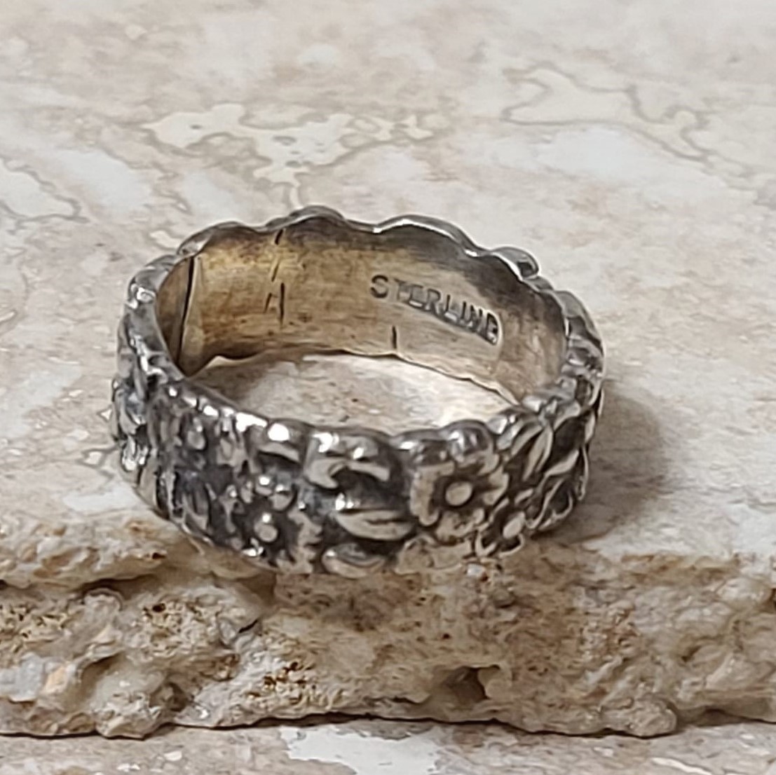 Vintage Sterling Silver Pinkie Band Ring Size 5
