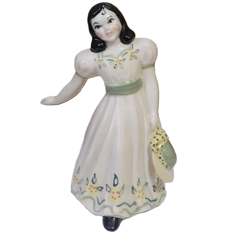 Porcelain Southern Bell Girl Figure Dresser or Vanity decor
