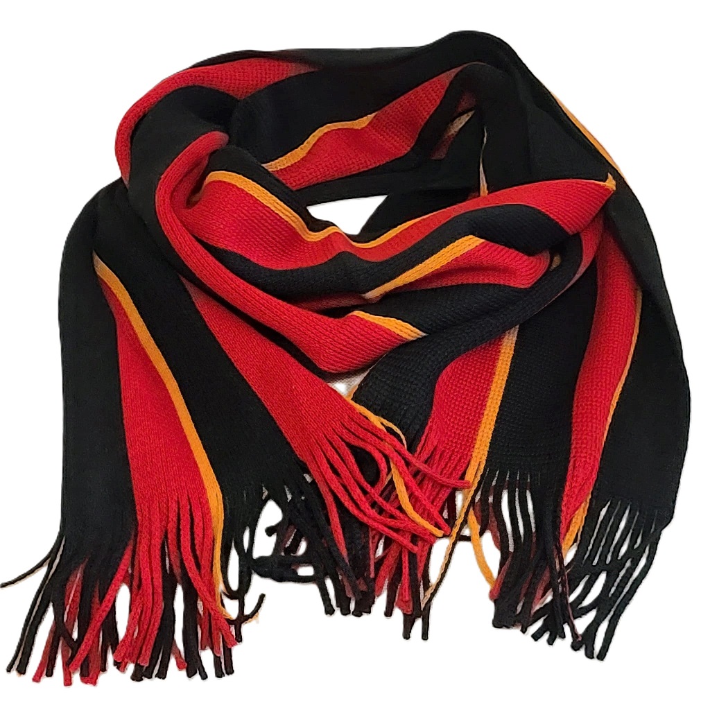 ECHO brand vintage knit scarf Made in Belgium - Click Image to Close