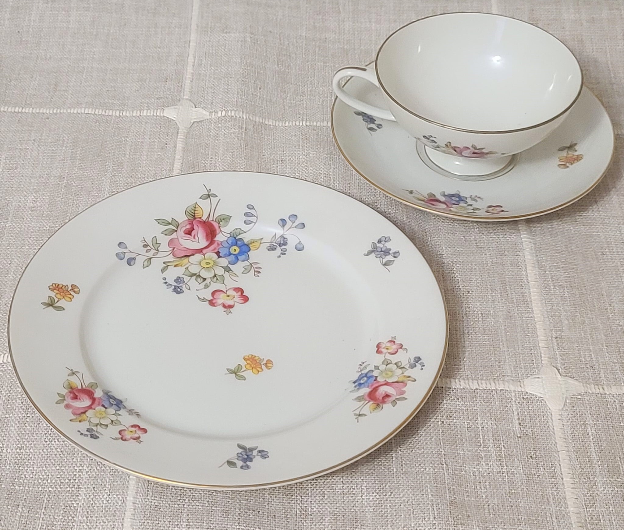 Rosenthal Selb Germany Tea Cup, Saucer and Cake Plate Set