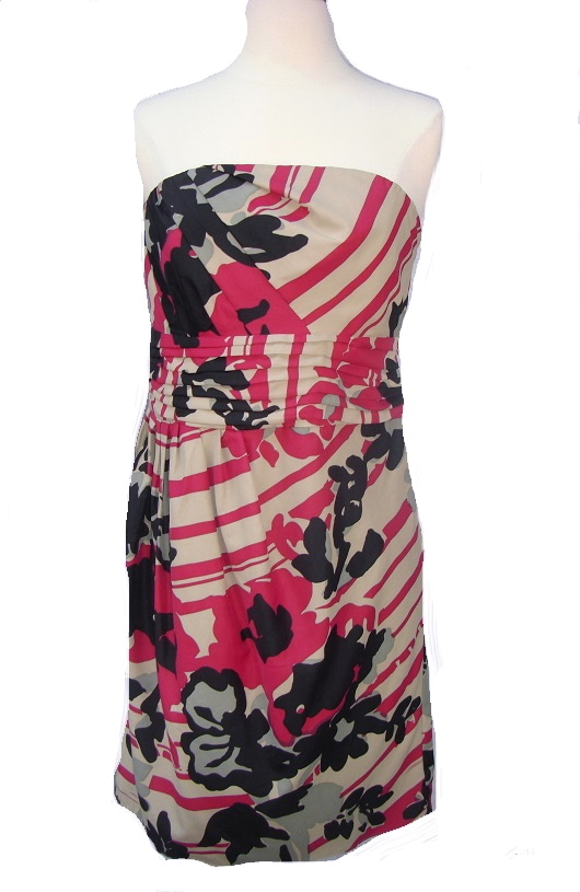 The Limited Bustier Shirred Waist Dress NWT - Click Image to Close