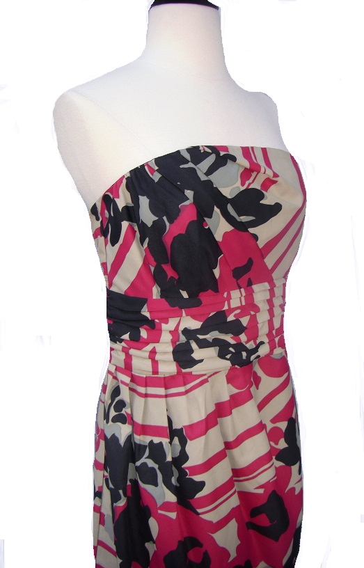 The Limited Bustier Shirred Waist Dress NWT