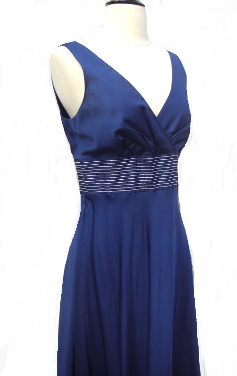 Liz & Co.Blue Fit and Flare Dress Size 4