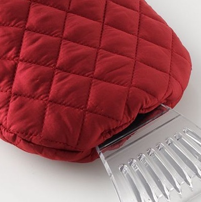 Teknology IceScraper Snow Mitten Fur Interior Red