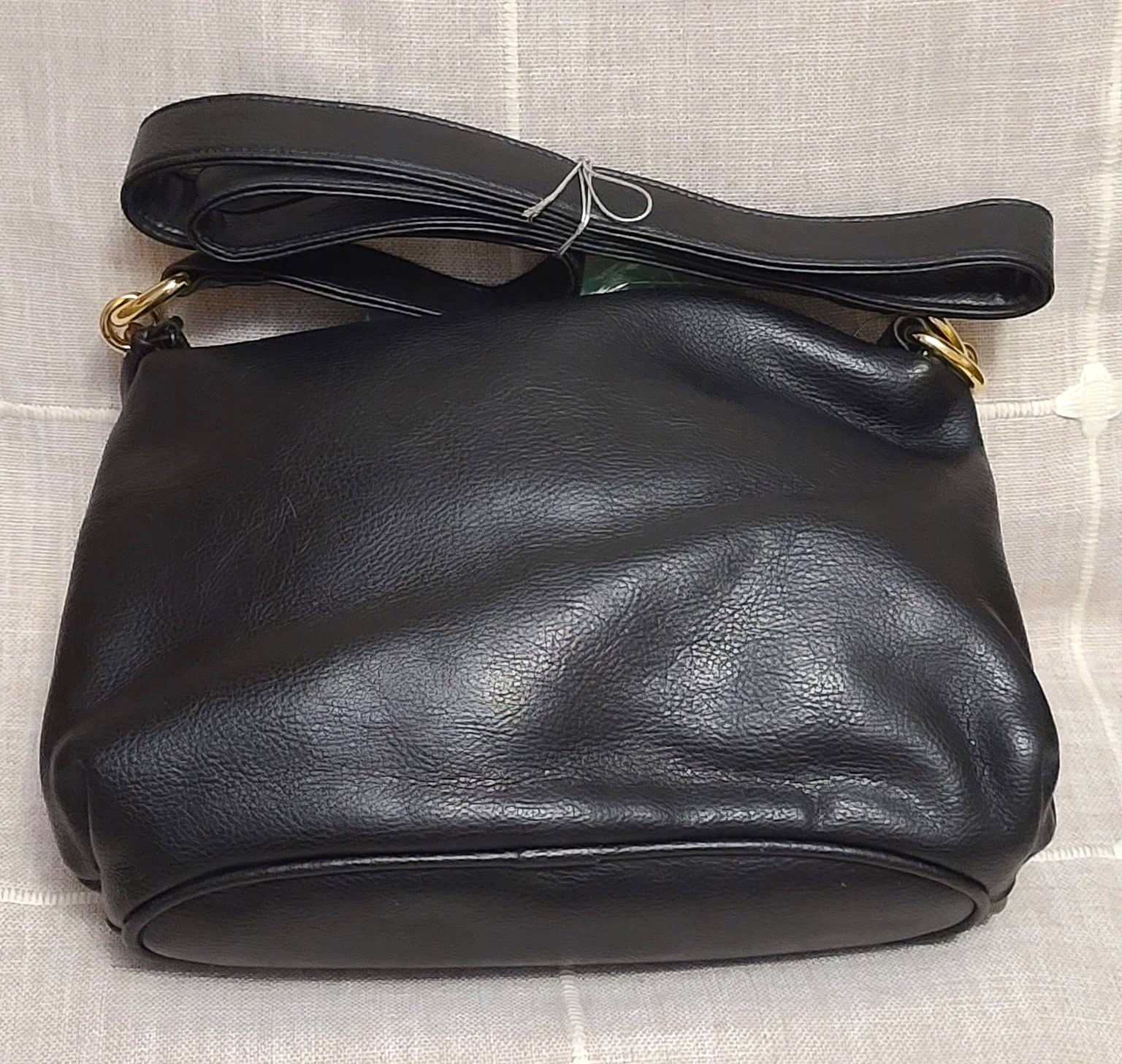 Jennifer Moore Black w/Gold Accent Vintage Handbag