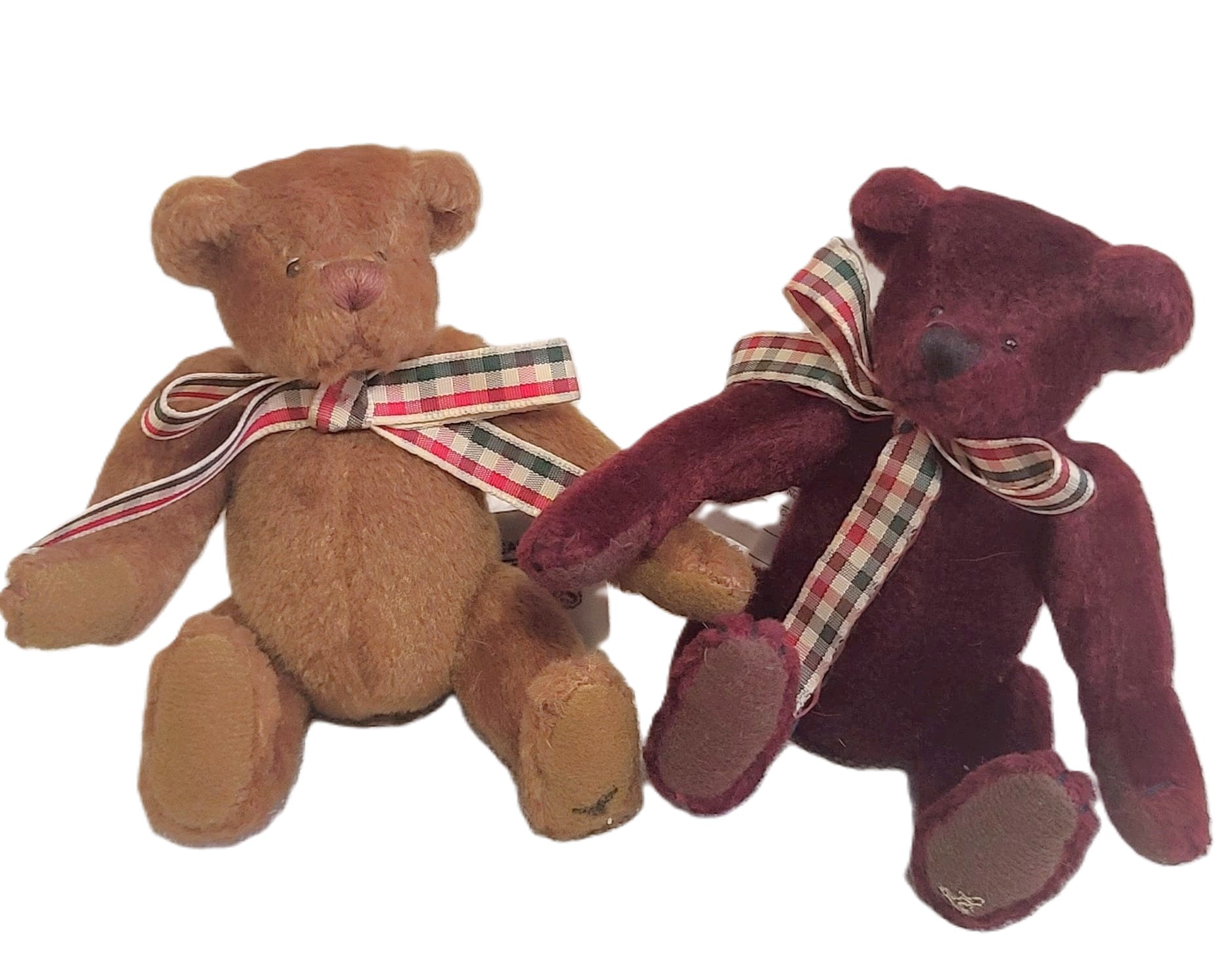 Cottage Collectibles Set of 2 Miniature Bears Cranberry & Muffin