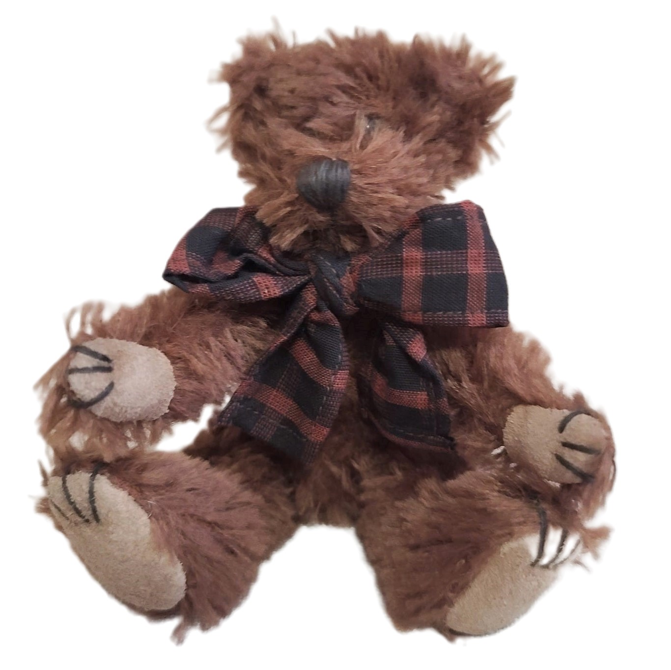 Boyds Bear Mohair Collection 97-98 Retired Plaid Bow - Click Image to Close