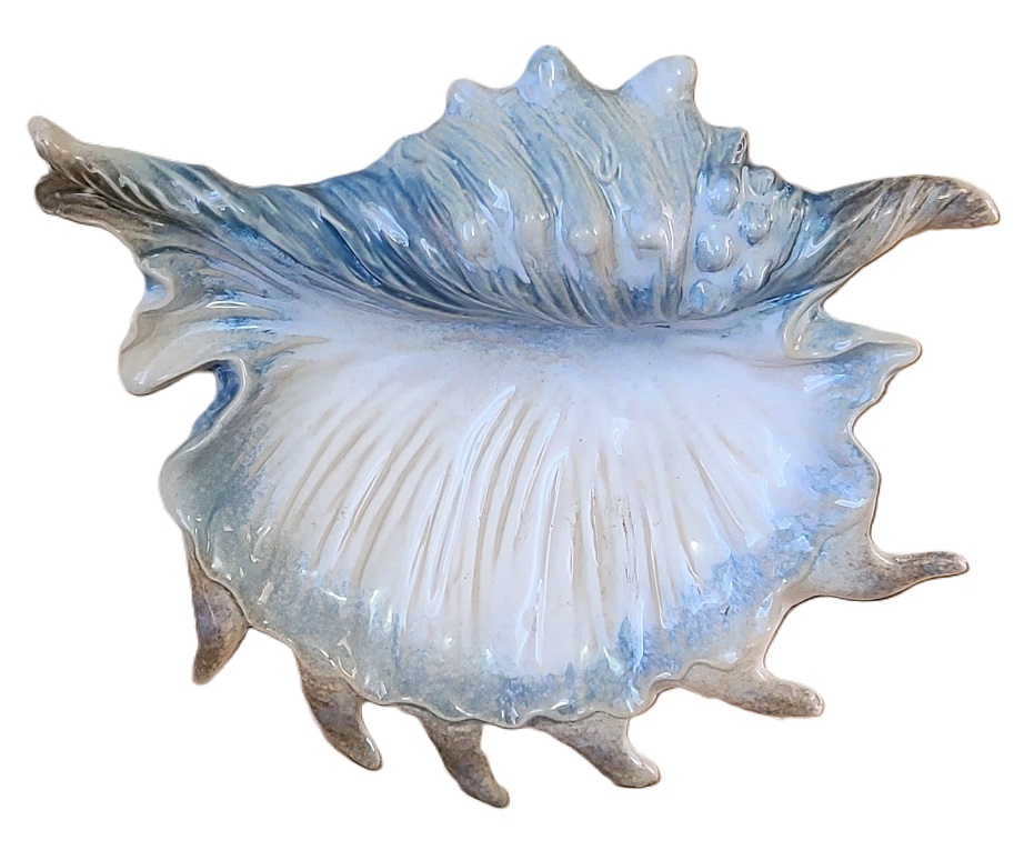La Dolce Vita by JA Designs Ocean Collection Ceramic Shell Dish - Click Image to Close