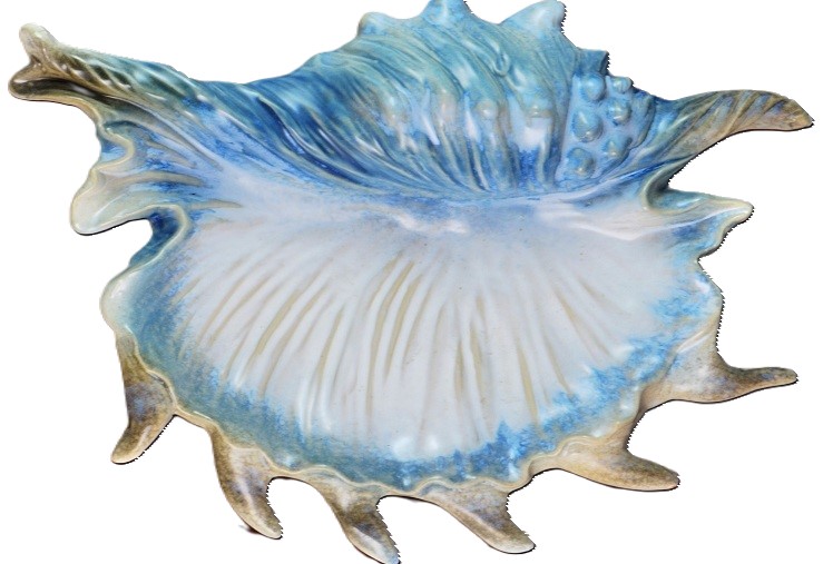 La Dolce Vita by JA Designs Ocean Collection Ceramic Shell Dish