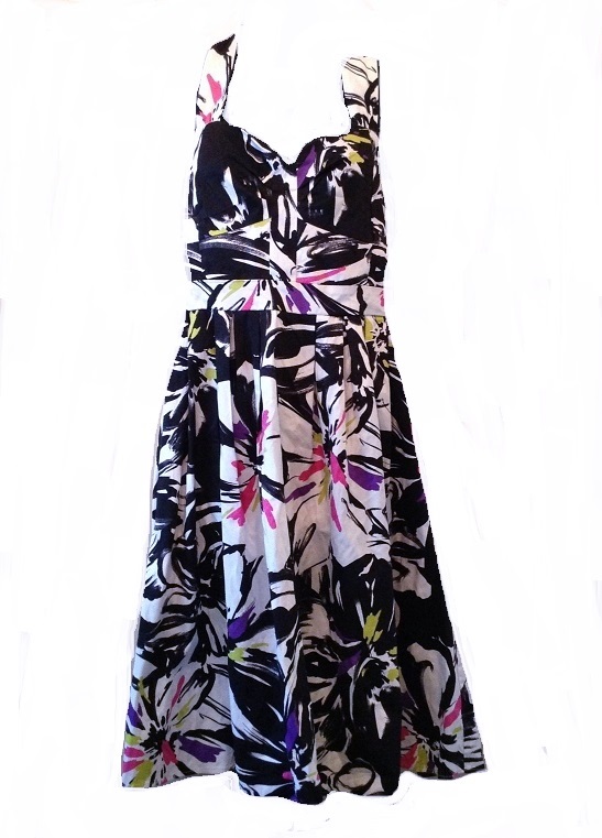 New Directions Floral Pattern Dress NWT - Click Image to Close