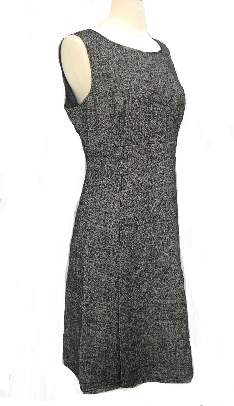 Tahari Wool Blend Tweed Fit and Flare Dress