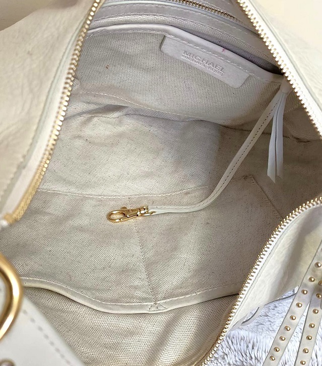 Michael Kors Suede Leather Fringed Hobo Handbag retired style