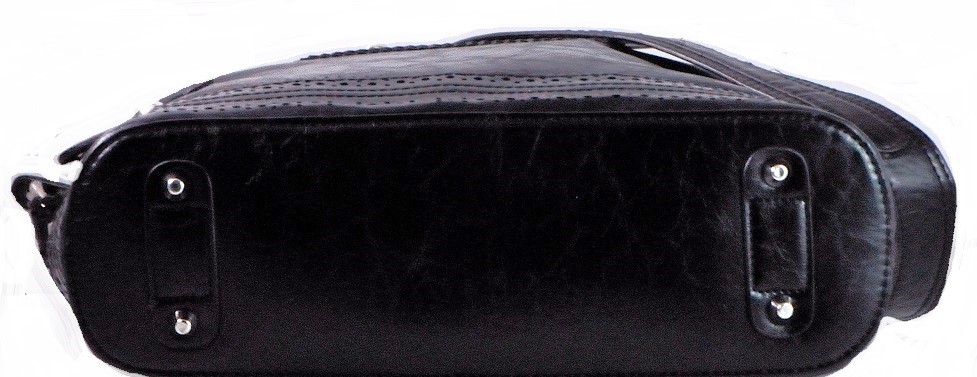 M.C. Marc Chantal Black Messenger Style Handbag