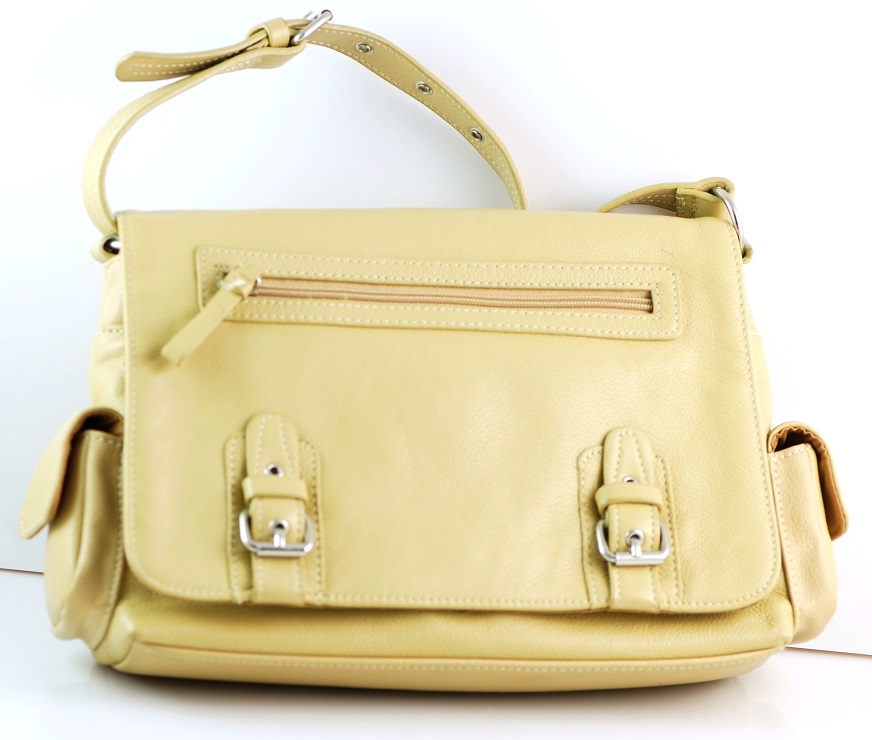 Aurielle Soft Pebbled Leather Handbag Sandstone Color 3055 Aurielle Soft Pebbled Leather Handbag Sandstone Color