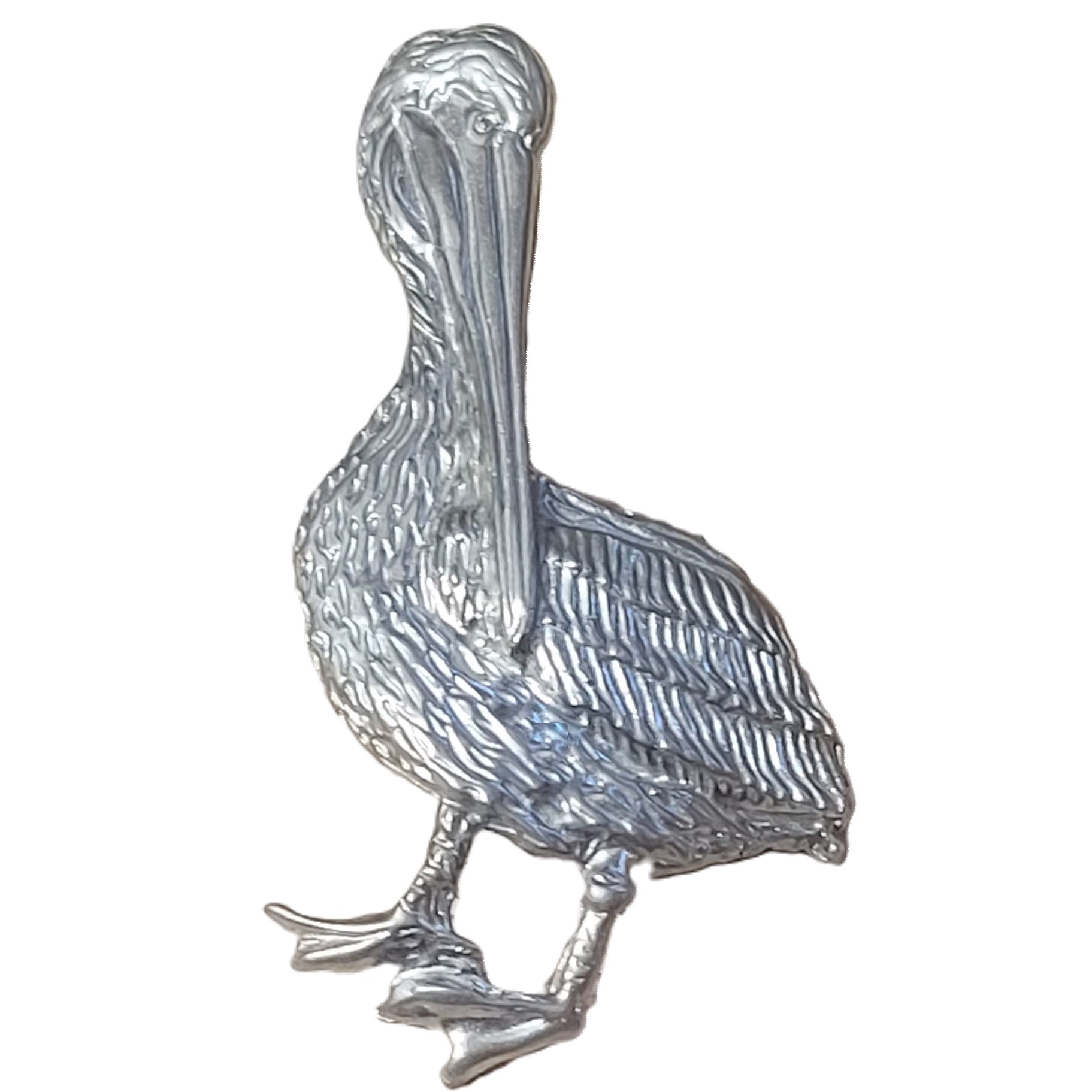 Pelican Silver Pin Signed Maurice Art