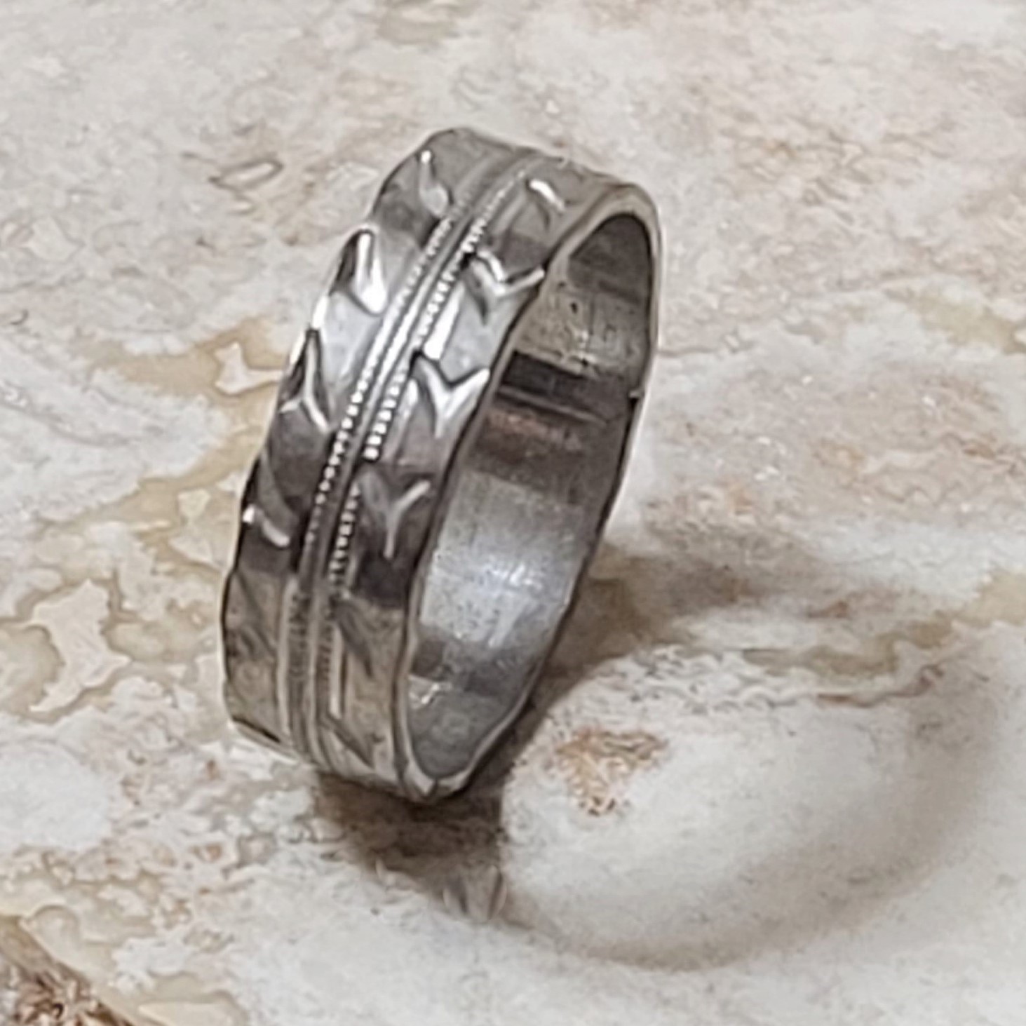 Vintage Sterling Silver Pinkie Band Ring Size 5