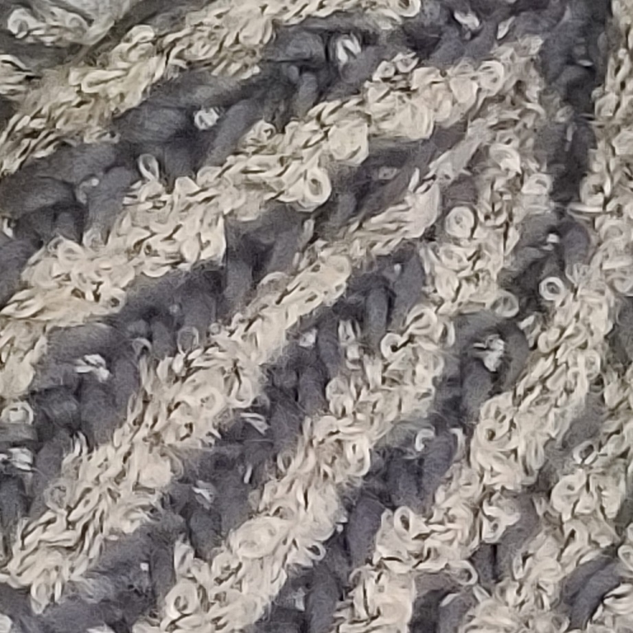 Scarf - open weave beige and gray