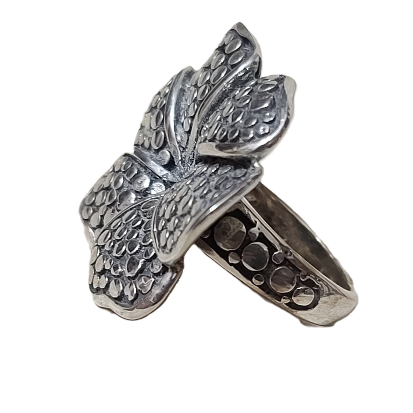 Flower Sterling Silver Ring Size 8