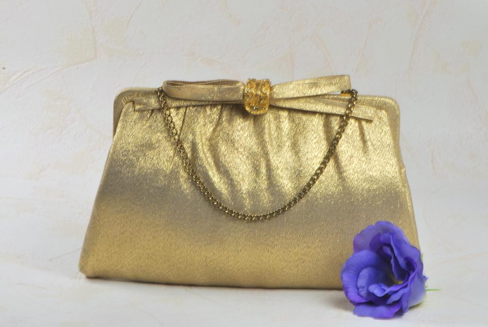 vintage gold bag