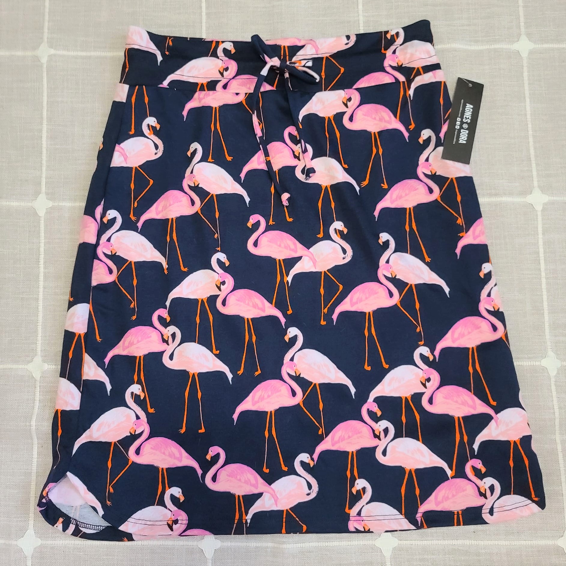Agnes & Dora pull on skirt NWT Size Small flamingo pattetrn