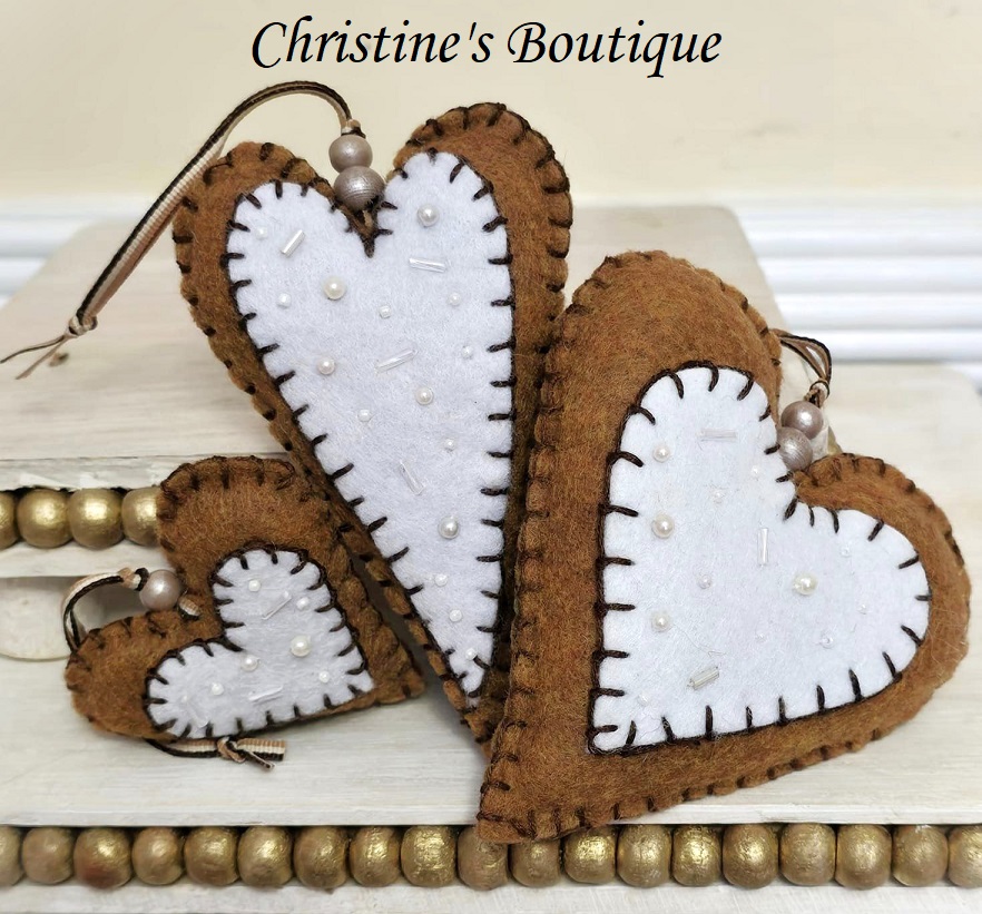 Gingerbread ornaments, handmade ornament, christmas ornament, gift for baker, cookie maker, set of 3