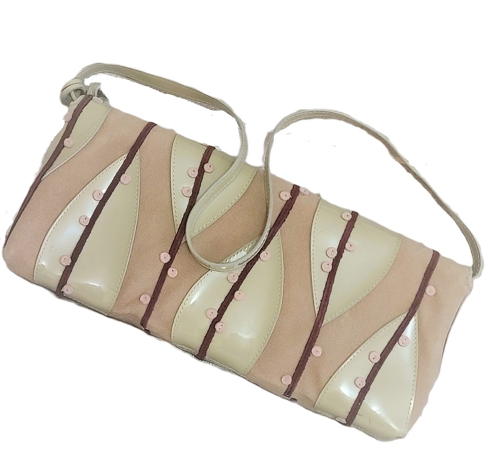 Antonio Melani Suede & Patent Leather Handbag