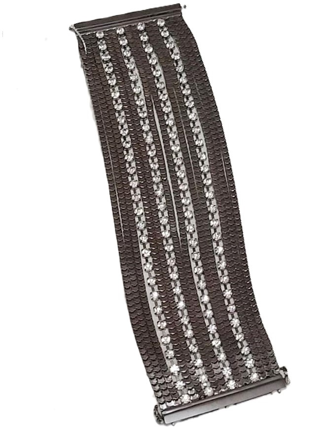 Rhinestone Multi Stand Chain and Rhinestone Fashion Bracelet