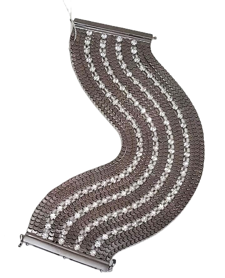Rhinestone Multi Stand Chain and Rhinestone Fashion Bracelet