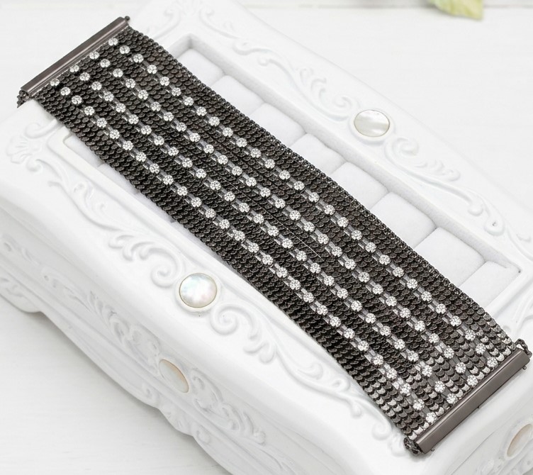 Rhinestone Multi Strand Chain and Rhinestone Fashion Bracelet