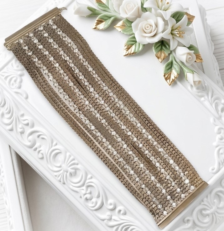 Rhinestone Multi Strand Chain and Rhinestone Fashion Bracelet