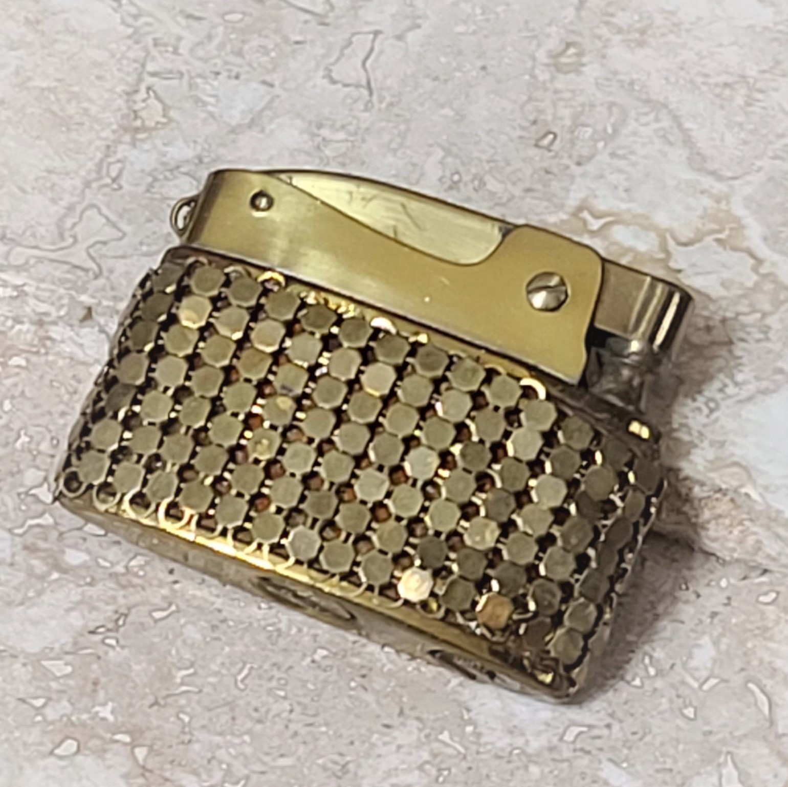 Vintage Pereline Goldtone Lighter