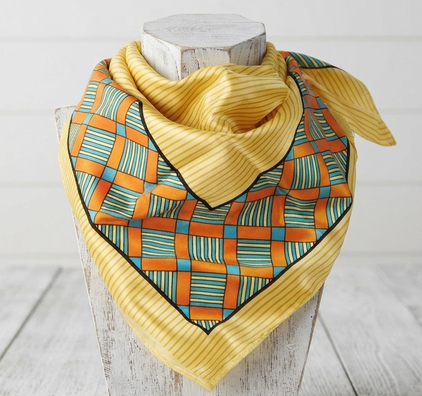 Scarf by Nentex Bright Yellow Made in Japan