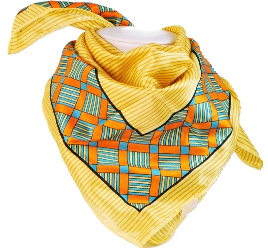 Scarf by Nentex Bright Yellow Made in Japan - Click Image to Close