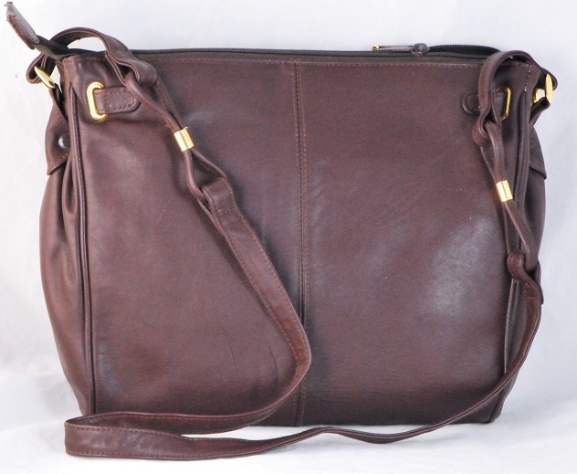 Vintage New Chocolate Brown Leather Handbag by Toni