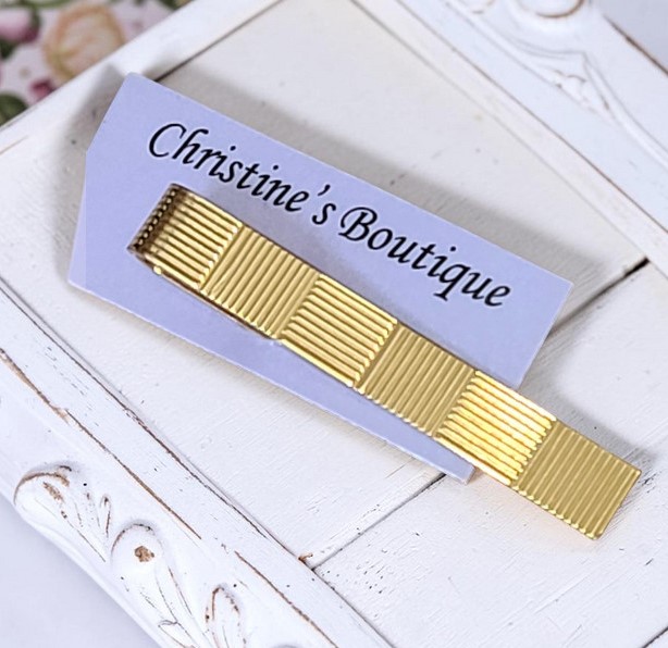 Vintage Gold Tie Clip - Signed Vermeil Avedon