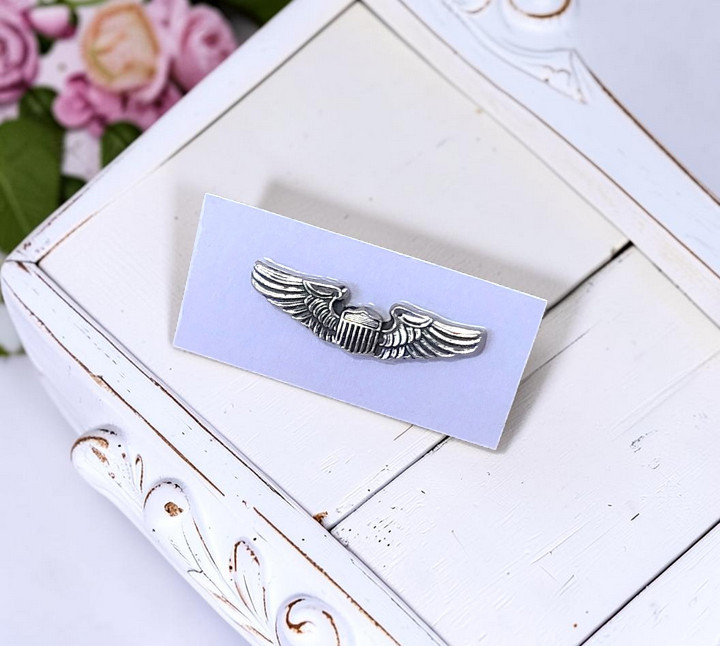 Vintage Tie Tack - Emblem and Wings
