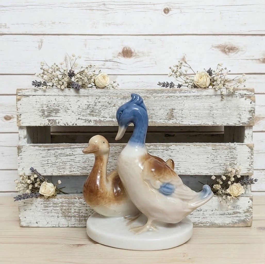 Vintage Ducks Figure Made by Sandizell Germany 50's-60's