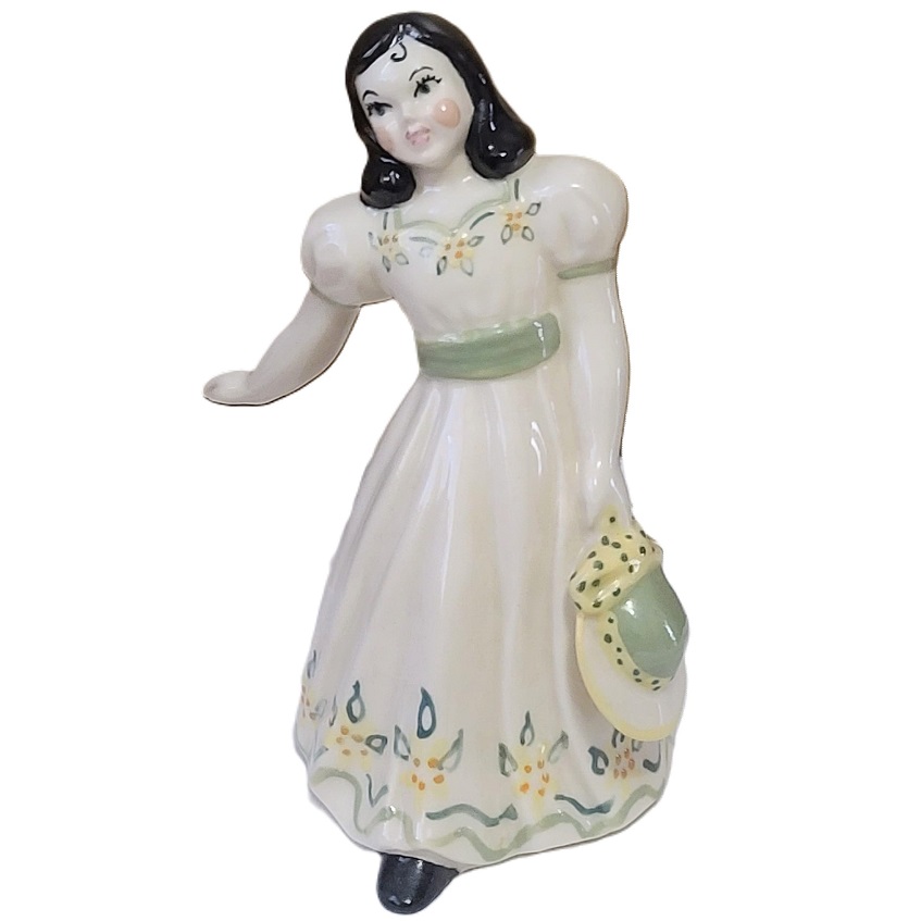 Porcelain Southern Bell Girl Figure Dresser or Vanity decor