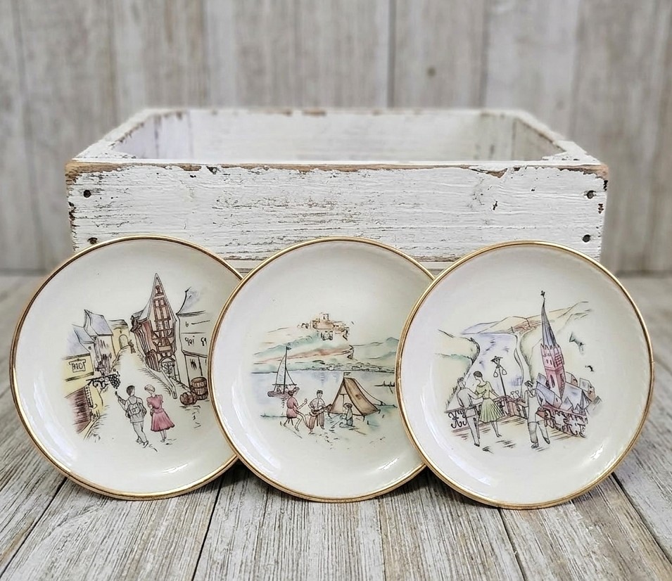 Winterling Baveria Collectors Mini Plates European Travels