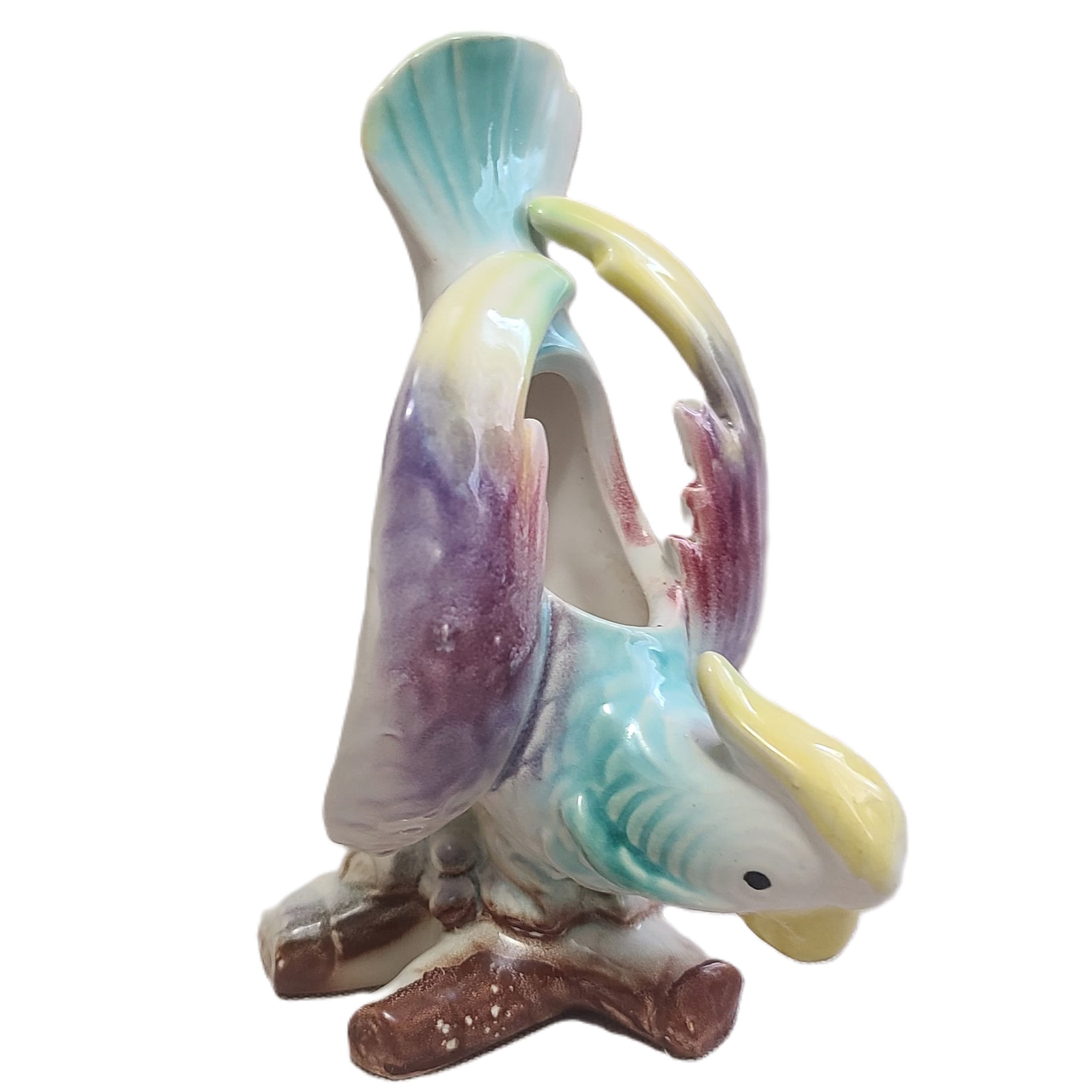 Glazed Pottery Ceramic Parrot Planter