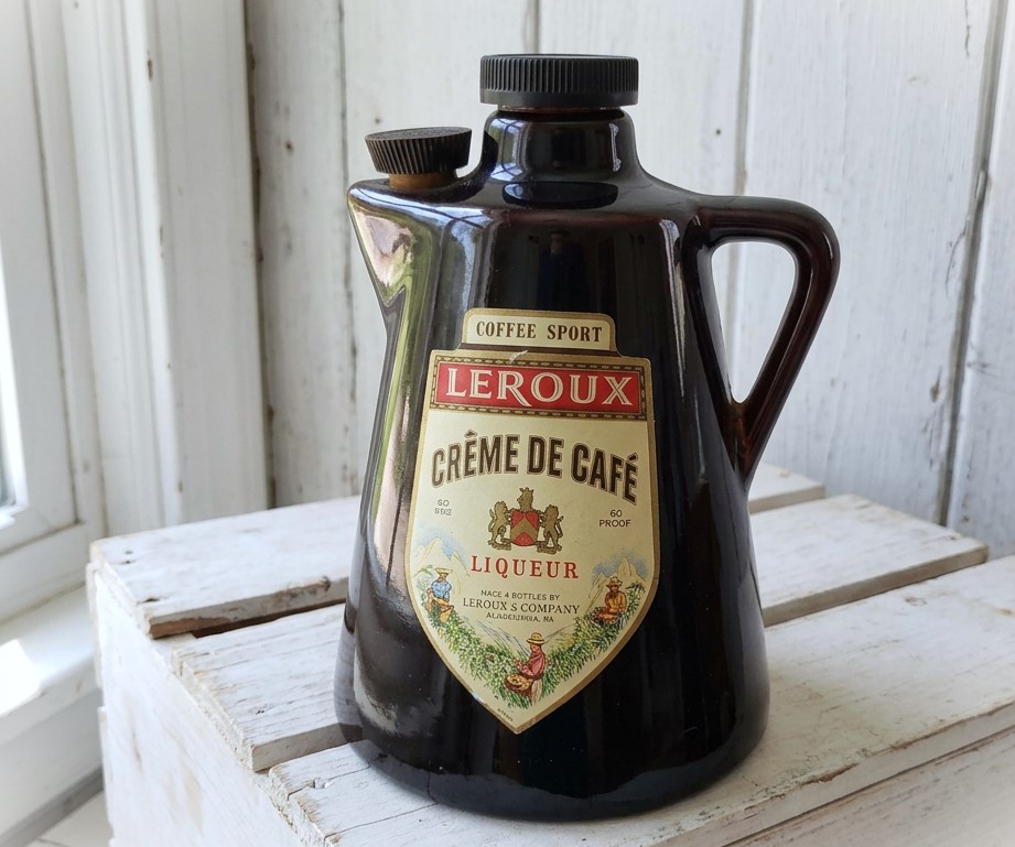 Vintage Collector Liqeur Bottle Coffee Leroux Creme De Cafe