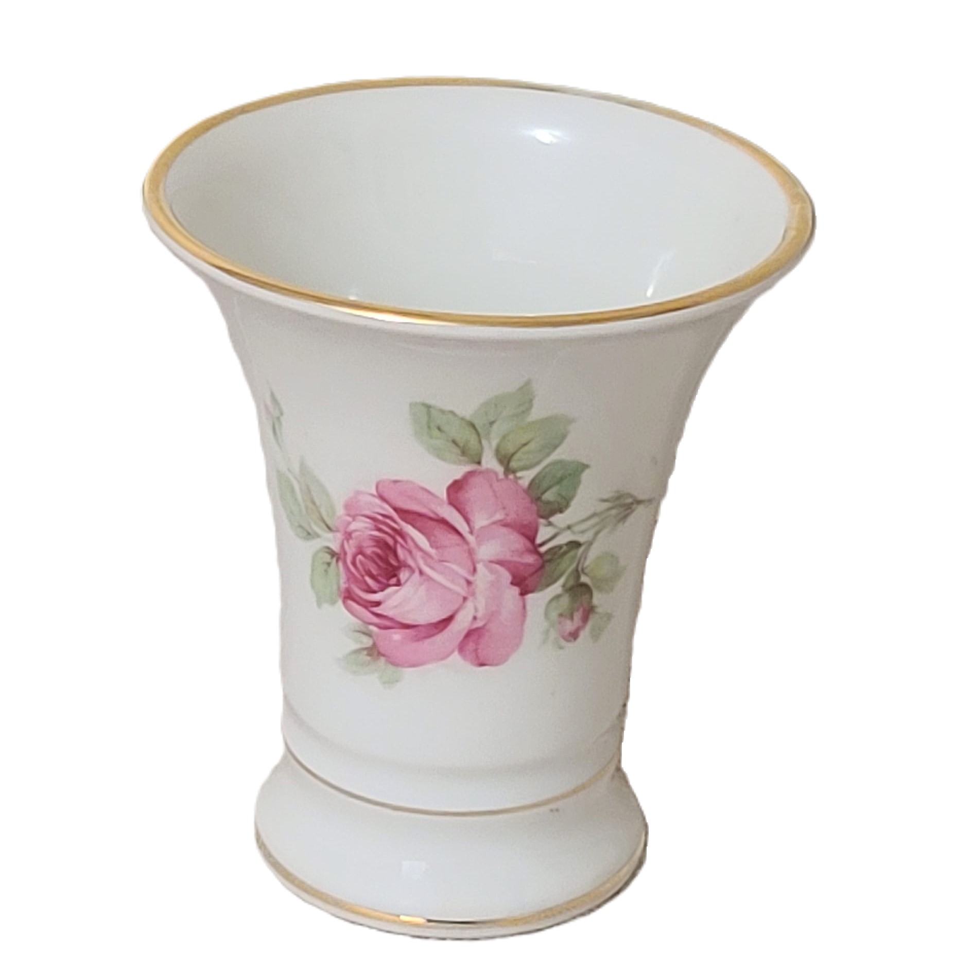 Schumann Anzberg Bavaria Vase Rose Design - Click Image to Close
