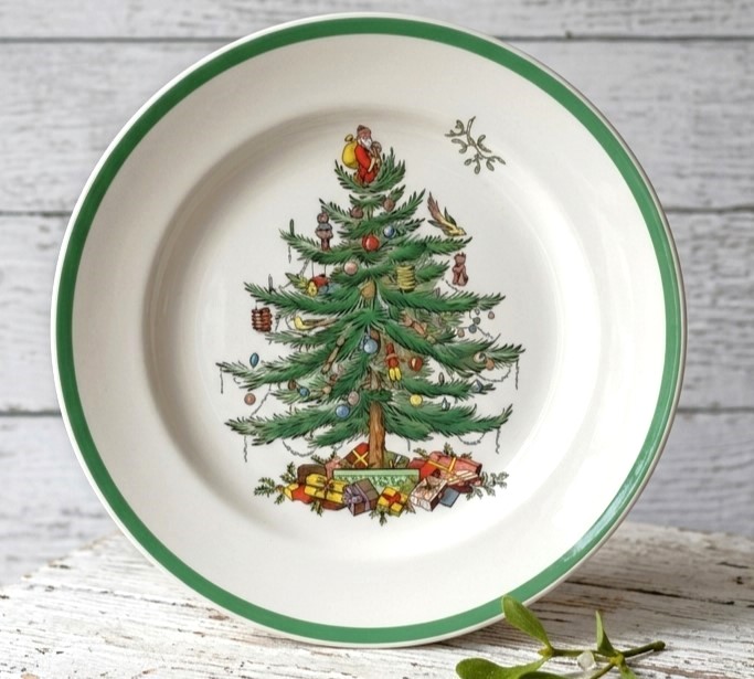 Copeland Spode England Plate - Christmas Tree # S3324