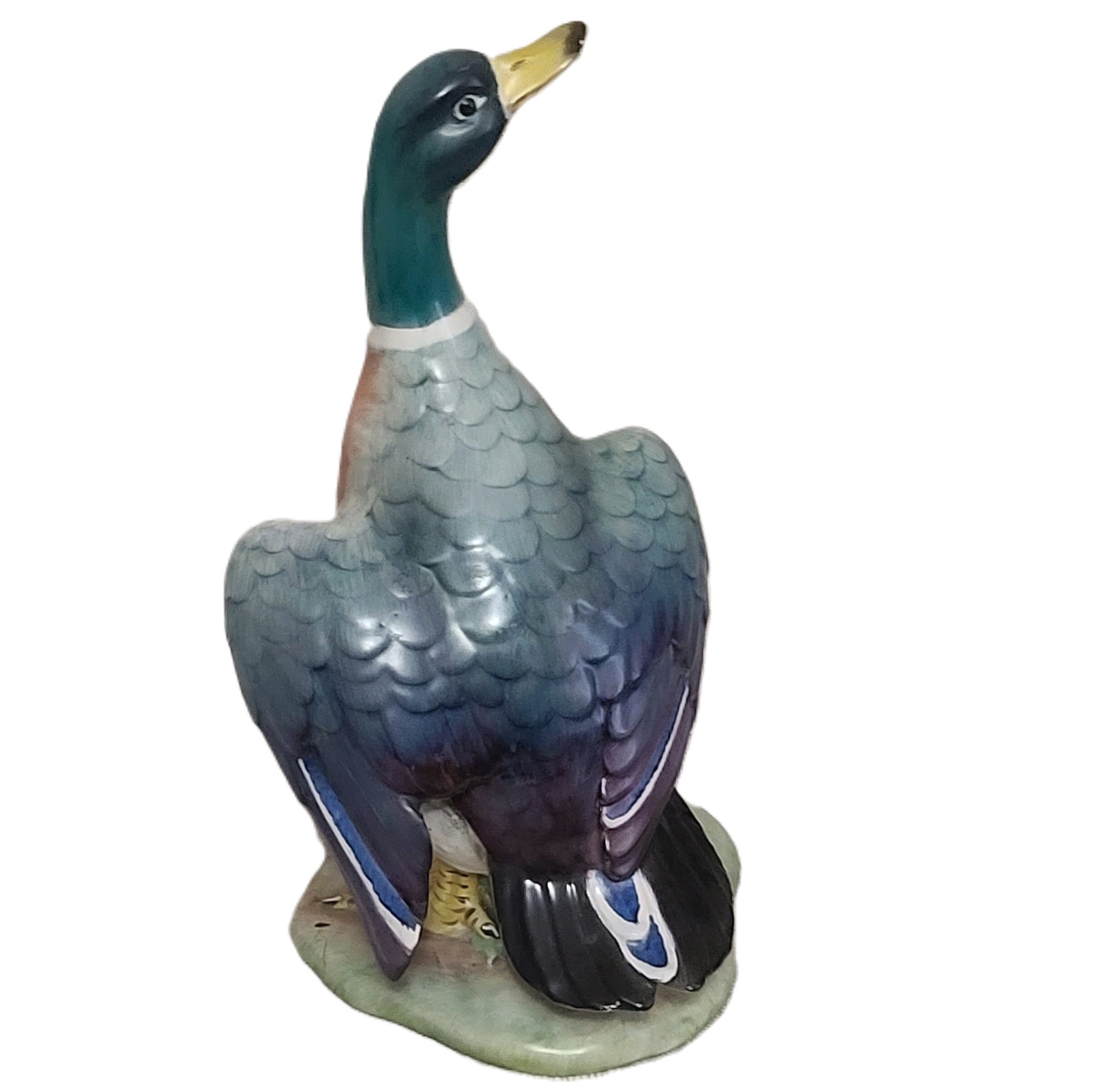 Signed Italy Handpainted Vintage Large Mallard Duck #900/37
