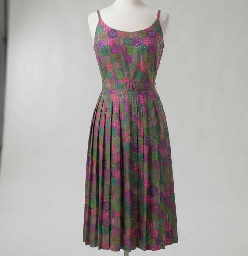Vintage Garden Party Sundress Handmade One of a Kind