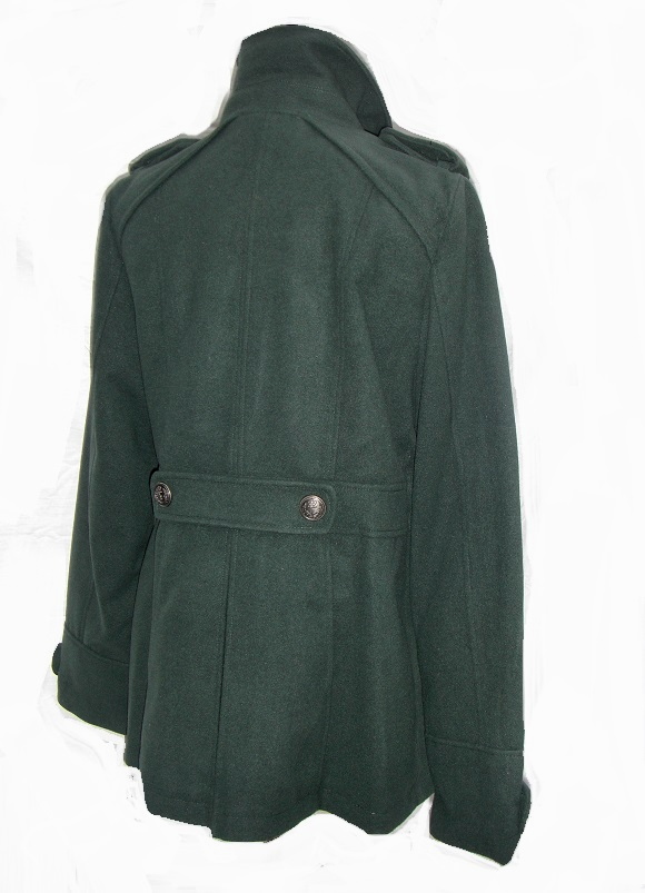 Apt. 9 Double Breasted Peacoat Olive Green NWT