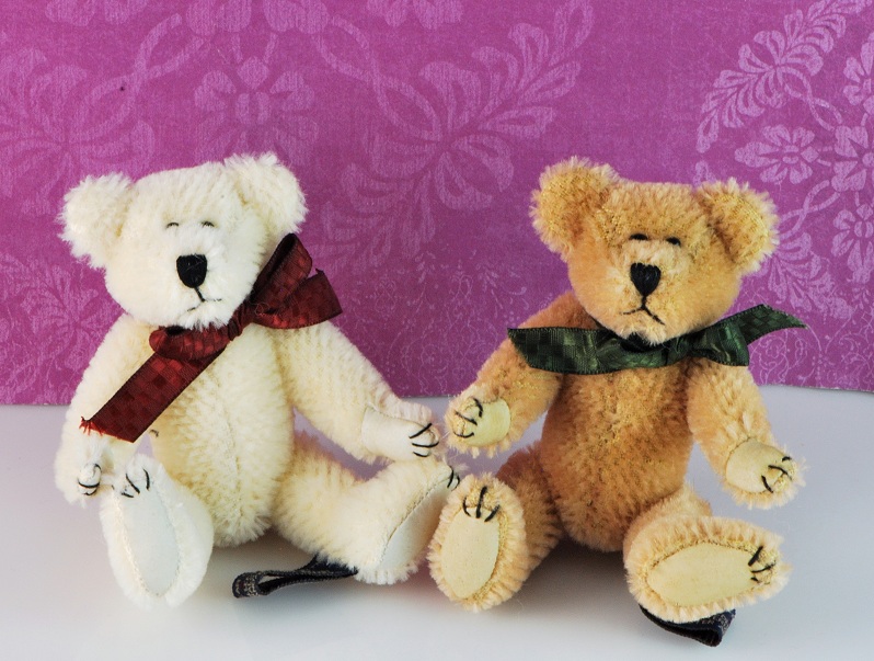 Boyds Bears Mini Mohair Set of 2 - Orville & Wilbur Issued 97-98 - Click Image to Close
