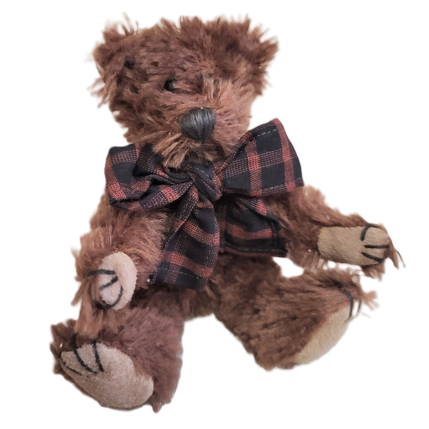 Boyds Bear Mohair Collection 97-98 Retired Plaid Bow