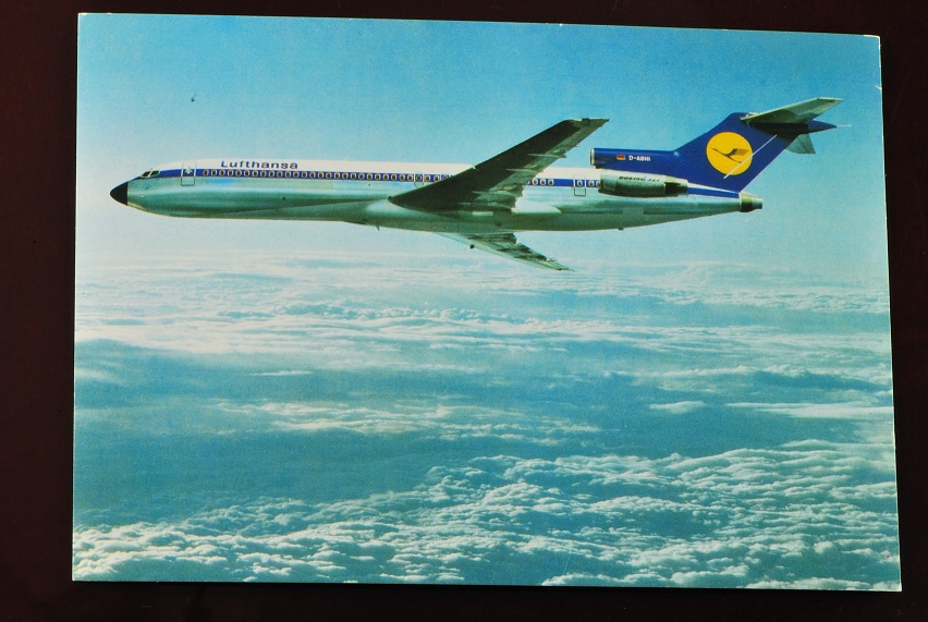 Postcard - Lufthansa B 727 Plane Printed in Germany Unused